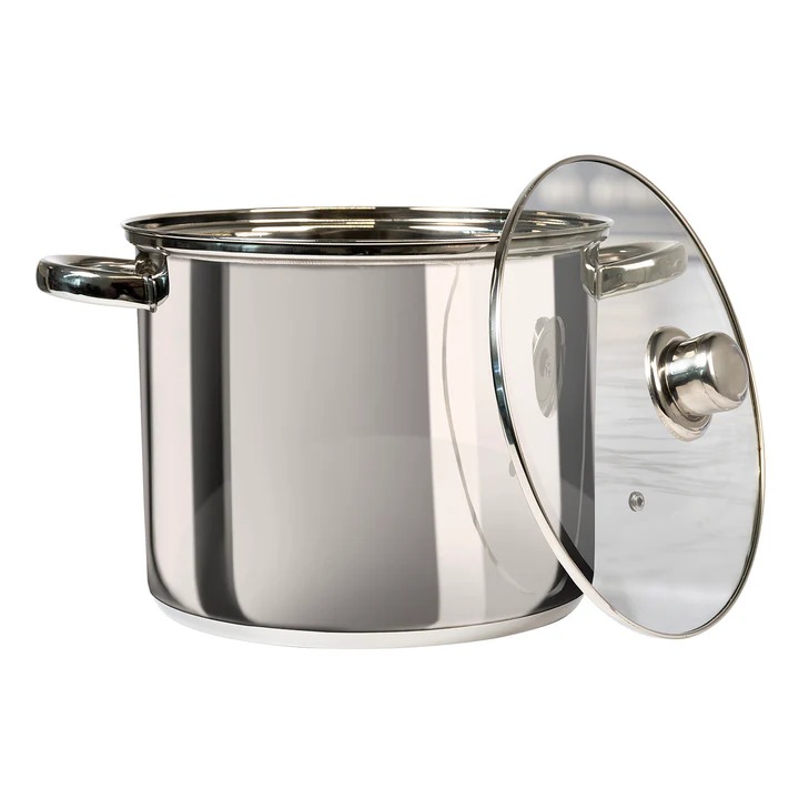 imgi_4_727020 Pentola in acciaio inox con coperchio in vetro diametro 30 cm - immagine 1