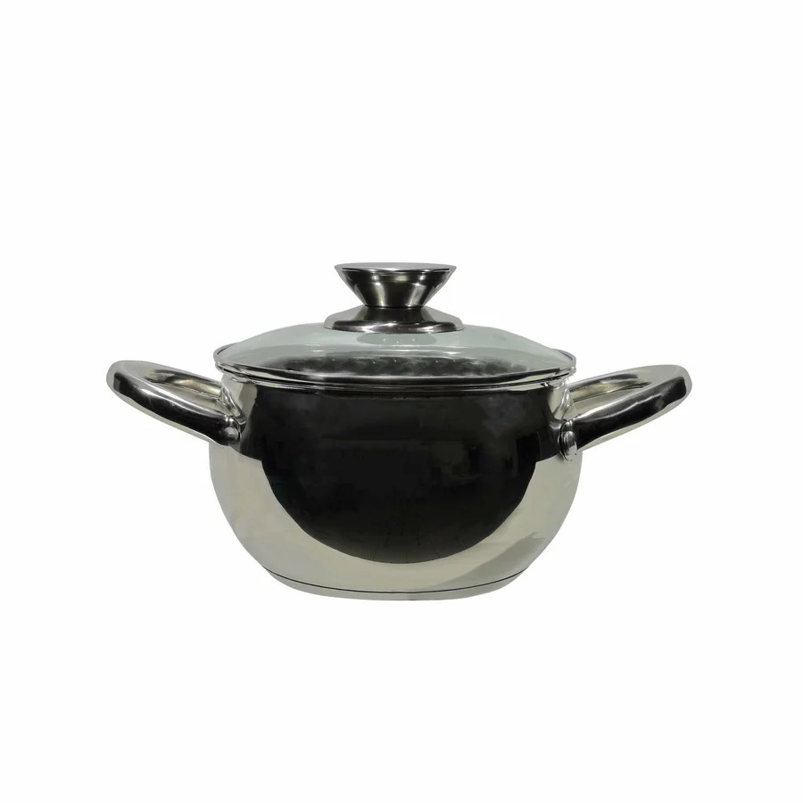 imgi_4_727038 Casseruola in acciaio inox con coperchio in vetro temperato diametro 24 cm - immagine 1