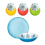 Servizio 8 pz piatti in melamina Maioliche