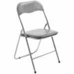 Set 6 Sedie pieghevoli grigio e silver - immagine 2