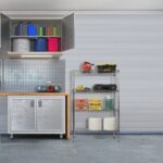 Scaffale Multiuso in Acciaio 4 Ripiani Crome - immagine 2