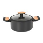 Casseruola in alluminio forgiato con coperchio Linea Japan diametro 20 cm