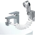 Doccetta Lavabo in lega di zinco con tubo flessibile fino a 150 cm - immagine 2