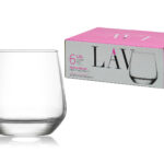 Set di 6 bicchieri da liquore in vetro, 95cc