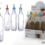 Bottiglia in vetro per Olio e Aceto con dosatore - 500 ml