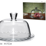 Campana in vetro per dolci con vassoio - Ø 26 cm, H 17 cm