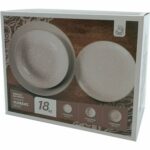 Servizio 18 pz piatti Florenz beige in stoneware - immagine 2