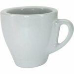 Tazzine da caffè in stoneware bianche