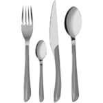 Servizio 24 pz posate in acciaio inox Tortora  Glossy