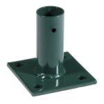 VERDE PIASTRA Ø 34 mm di Fissaggio per pali tondi