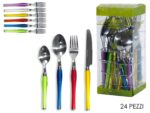 Servizio 24 pz posate in acciaio inox Multicolor Sharon Mix - immagine 3