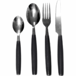 Servizio 24 pz posate in acciaio inox  Avril Nero