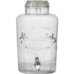 Dispenser per bevande in vetro con rubinetto - 8 litri