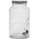 Dispenser per bevande in vetro con rubinetto, 5,5 litri