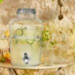 Dispenser per bevande in vetro con rubinetto - 8 litri - immagine 2