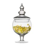 Potiche/Barattolo in vetro con coperchio - H 30cm - immagine 2