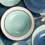 Servizio 18 pz piatti in stoneware Gaonas Ocean Embossed Pad - immagine 3