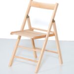 Sedia Pieghevole in Legno Chiaro (Finitura Naturale)