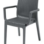 Sedia in resina antracite