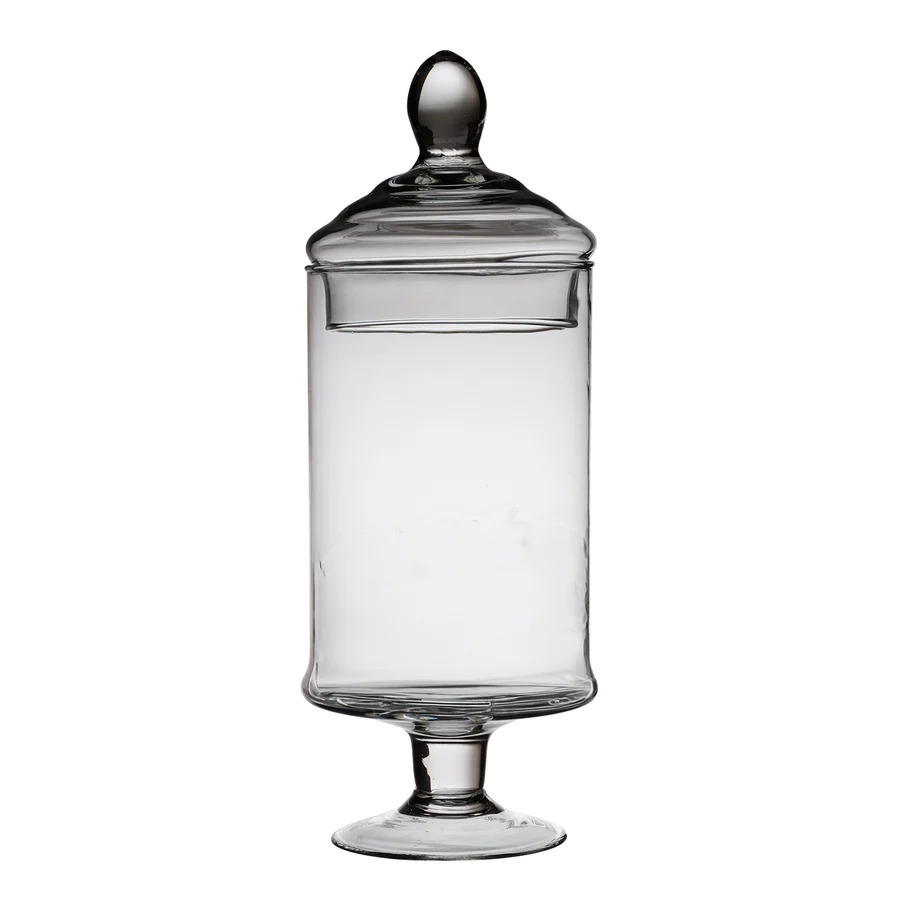 potiche vetro soffiato vetro trasparente Potiche in Vetro con Coperchio - immagine 1