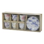 Servizio da caffè in Porcellana 6 tazzine con piattini - immagine 2