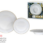 Set Piatti Natalizi 18 Pezzi Porcellana  Tavola Incanto.