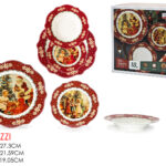 Set 18 Piatti Natalizi Vintage - Babbo Natale e Bambini