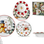Set 18 Piatti Natalizi Pan di Zenzero & Candy Cane
