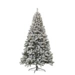 Albero di Natale Luminoso Monte Evans Innevato 250 LED Bianco Caldo - immagine 2