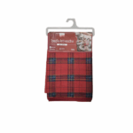 Tovaglia Antimacchia Tartan Rosso Classico 140x140 cm – Tessuto Plaid Natalizio