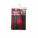 Tovaglia 6 Posti Antimacchia Rettangolare 140x180 cm – Tartan Scozzese Rosso e Verde Classico
