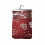 Tovaglia 8 Posti Antimacchia Cuori Tirolese 140x240 cm - Rosso Passione