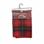 Tovaglia 8 Posti  Antimacchia Fantasia Scozzese Tartan 140x240 cm - L'Eleganza del Natale sul tuo Tavolo