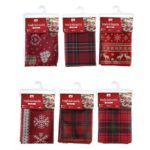 Tovaglia 6 Posti Antimacchia Rettangolare 140x180 cm – Fantasia Fiocchi di Neve Nordic - immagine 3