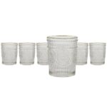 Set 6 Bicchieri Acqua/Bibita CESAREO in Vetro Trasparente con Filo Oro - immagine 2