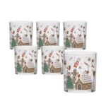 Set 6 Bicchieri Natalizi Casa di Pan di Zenzero - immagine 2