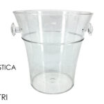 Secchiello per Ghiaccio in Plastica Trasparente – Capacità 4 Litri