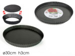 Tortiera per Crostata Antiaderente Ø 30 cm – Fondo Removibile - immagine 2