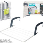 Stendibiancheria Smart da Termosifone e Balcone – 3 Metri di Stenditura