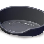 Cuccia Rigida in Plastica Antracite – Massima Igiene per Animali