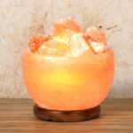 Lampada di Sale Rosa dell'Himalaya a Braciere – 100% Naturale - immagine 2