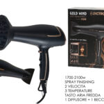 Asciugacapelli Professionale  Gold Wind – Linea Rose Gold 2100W
