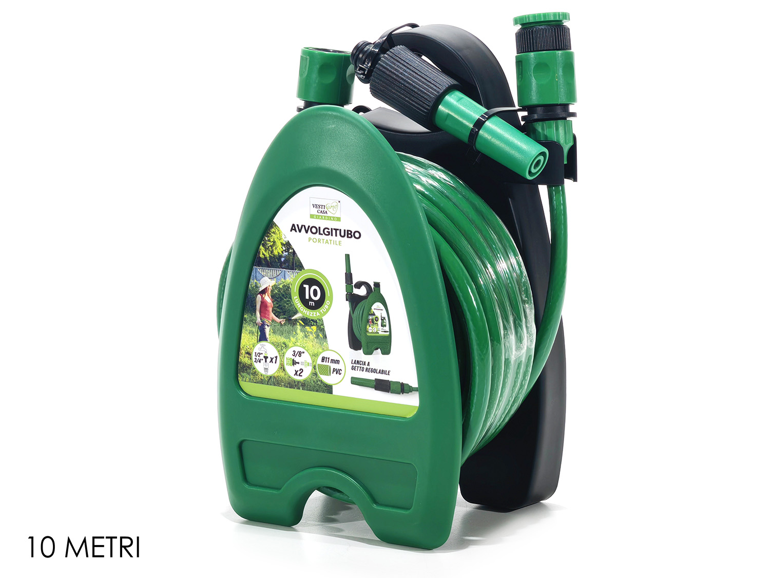 747851 Avvolgitubo Portatile Compatto – Tubo 10 Metri con Accessori - immagine 1