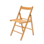 Set 4 Sedie Pieghevoli in Legno Naturale - immagine 2