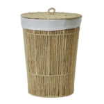 Cesta Portabiancheria in Corda con Coperchio – Design Naturale Ø42 cm - immagine 2