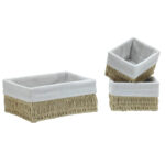 Set Cestini Organizer in Fibra Naturale – Ordine ed Eleganza per la Tua Casa - immagine 2
