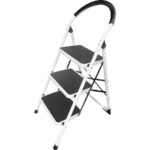 Scala Domestica in Acciaio a 3 Gradini – Sicurezza e Design Compatto - immagine 3