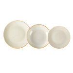 Servizio Piatti 18 Pezzi Alamos in Stoneware – Design Materico e Moderno - immagine 3