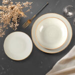 Servizio Piatti 18 Pezzi Alamos in Stoneware – Design Materico e Moderno - immagine 2