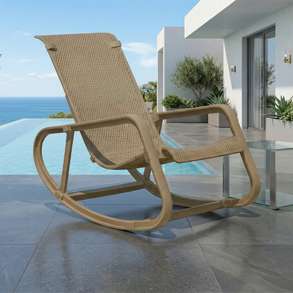 614717 (1) Sedia a Dondolo - Tortora - immagine 1